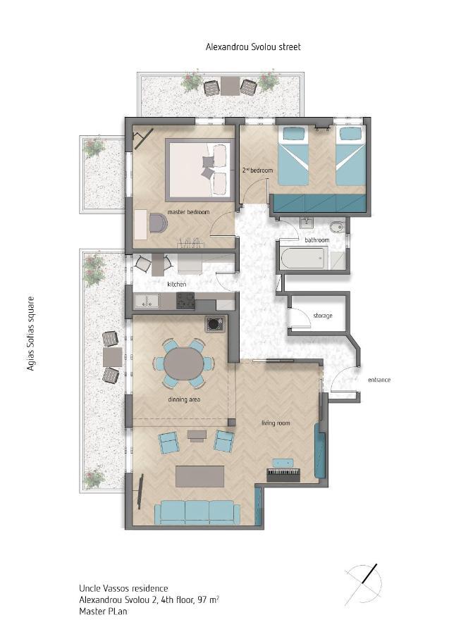 Deluxe Residence Uncle Vassos 塞萨洛尼基 外观 照片